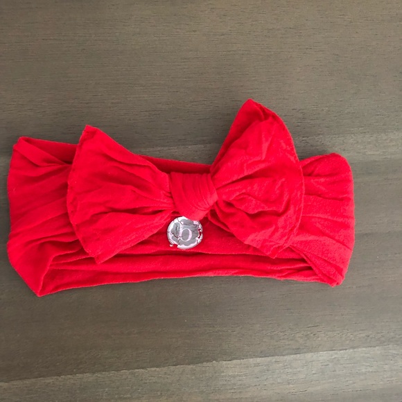 baby bling baseball bow